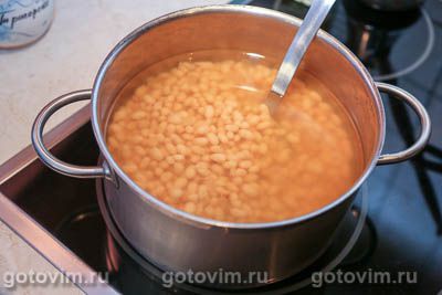 Суп из строчков с фасолью, Шаг 01