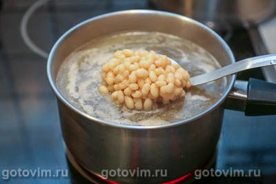 Суп из строчков с фасолью, Шаг 08