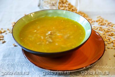 Гороховый суп с мясным фаршем