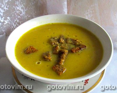 Постный гороховый суп-пюре в мультиварке. Фото-рецепт