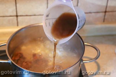 Суп картофельный с грибами и кефиром, Шаг 05