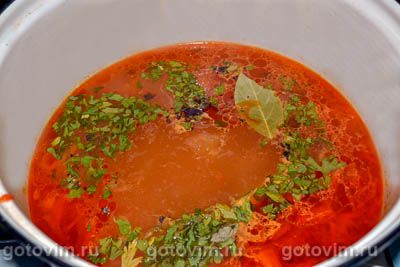 Суп из говядины с домашней лапшой, Шаг 08