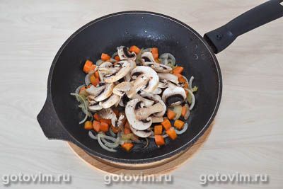 Гречневый суп-пюре с овощами и грибами, Шаг 04
