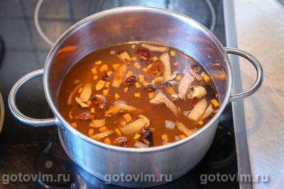 Грибной суп с фрикадельками и лапшой для лагмана, Шаг 04