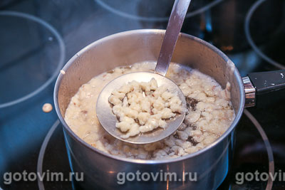 Суп с грибными клецками (нокедли), Шаг 05