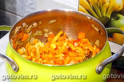 Густой томатный суп с белой фасолью, Шаг 06