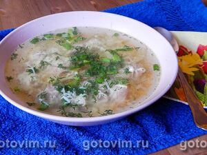 Суп из индейки с лапшой и сельдереем в м