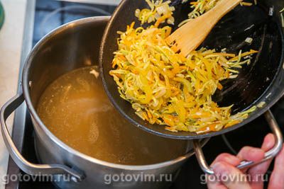 Куриный суп с кабачками и фасолью , Шаг 06