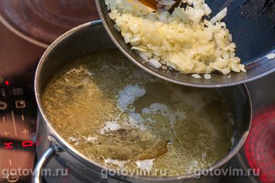 Суп из говядины с картофелем и брынзой, Шаг 05