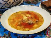 Ленивый суп с картофелем и купатами