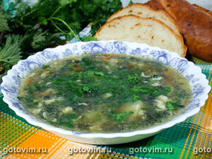Овощной суп с крапивой