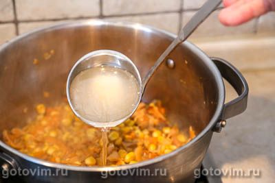 Суп куриный с лисичками и кукурузой, Шаг 05