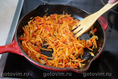 Летний куриный суп с кабачками, фасолью и свекольной ботвой, Шаг 04