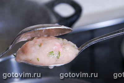 Суп с куриными клецками и реджинетти, Шаг 03
