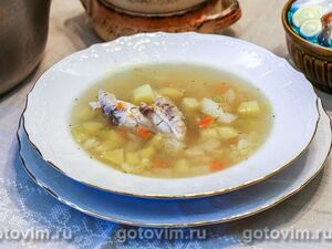 Куриный суп с репой и сельдереем