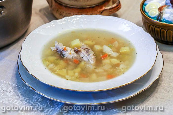 Куриный суп с репой и сельдереем. Фотография рецепта