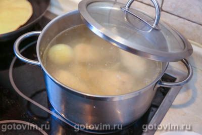 Куриный суп с клецками из манки, Шаг 02