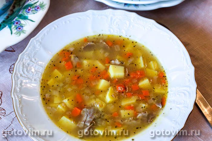 Суп Из Куриных Желудков С Фото