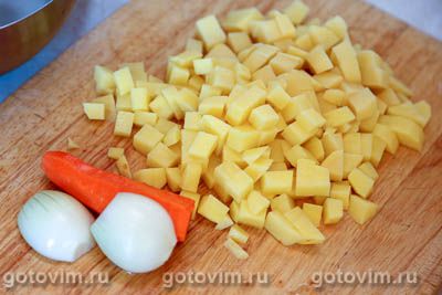Суп из квашеной капусты с фасолью (на грибном бульоне), Шаг 02
