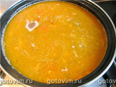 Густой суп с машем и домашней лапшой, Шаг 04