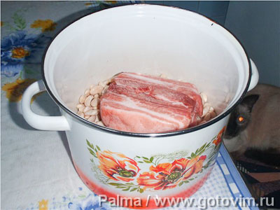 Суп фасолевый со свининой , Шаг 02