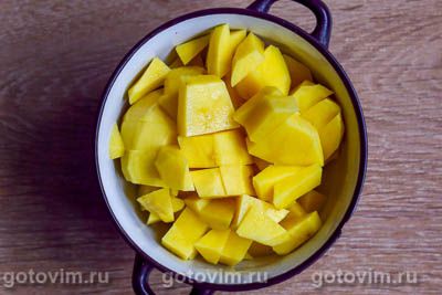 Картофельный суп с кукурузными клецками, Шаг 04