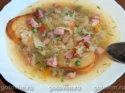 Суп с ветчиной и овощами по-испански, Шаг 05