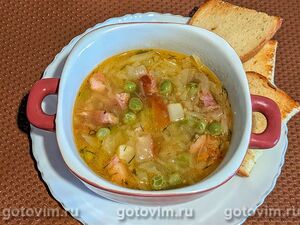Суп с ветчиной и овощами по-испански