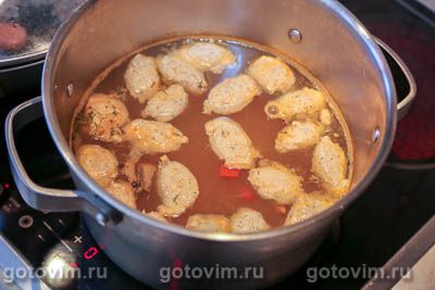 Суп с рыбными фрикадельками, Шаг 12