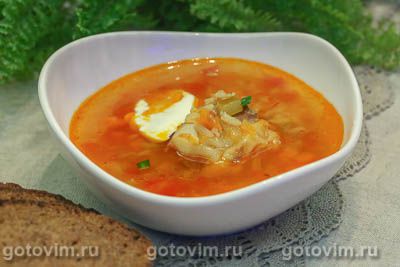 Суп из говядины с рисом