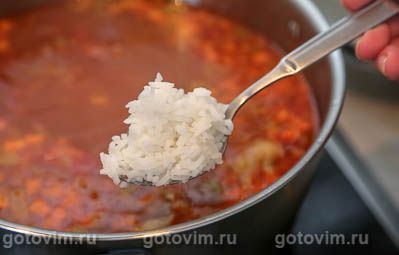 Суп из говядины с рисом, Шаг 07