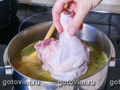 Куриный суп с клецками и сельдереем, Шаг 04