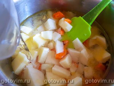 Гороховый суп со щавелем, Шаг 05
