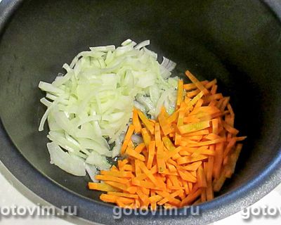Вегетарианский суп с грибами шиитаке и двумя видами фасоли в мультиварке, Шаг 05