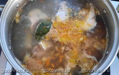 Суп из скумбрии с картофелем и пшеном, Шаг 05