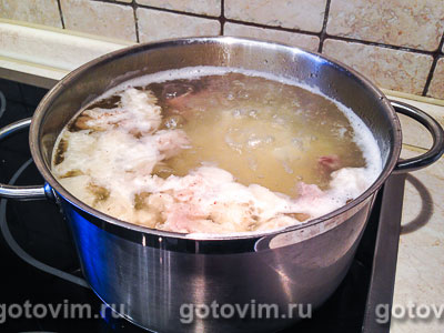 Суп со свекольной ботвой, Шаг 03