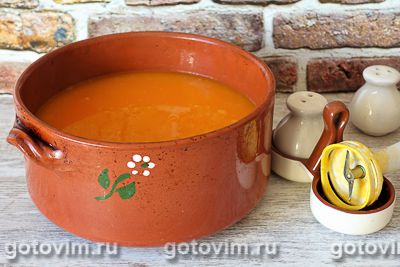 Тыквенный суп с колбасой калабреза по-бразильски, Шаг 04