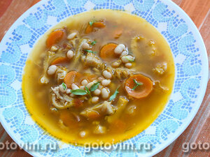        (Zuppa di fagioli e trippa)