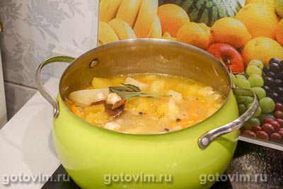Суп из кабачков с картофелем и шалфеем, Шаг 05