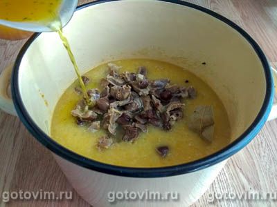 Суп-пюре с потрошками на курином бульоне, Шаг 07