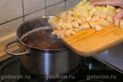 Сливочный суп-пюре из строчков, Шаг 04