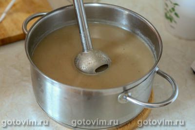 Сливочный суп-пюре из строчков, Шаг 06