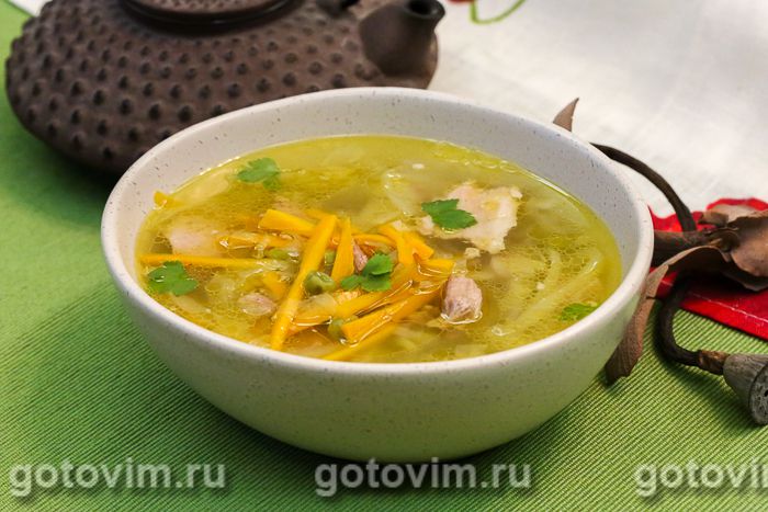 Китайский суп из утки. Фотография рецепта