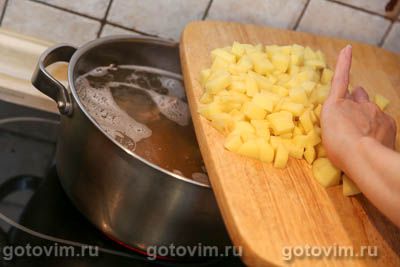 Суп из утки с картошкой и нутом, Шаг 06