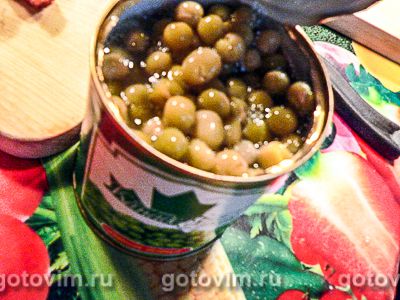 Суп из зеленого горошка с копчеными ребрышками, Шаг 03