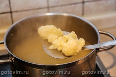 Суп из цесарки с молодой кукурузой и цветной капустой, Шаг 04