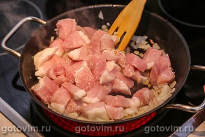 Тушеная фасоль со свининой, копченостями и кофе, Шаг 05