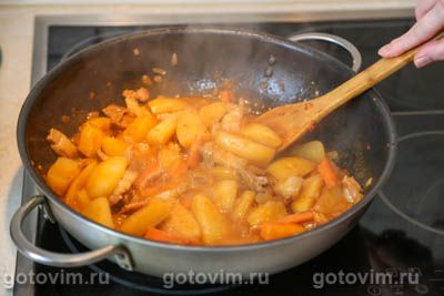 Пананг карри из свинины с овощами и кокосовым молоком (Panang Curry), Шаг 07