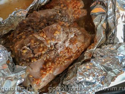 Свиная лопатка, запеченная в духовке с помидорами, лемонграссом и имбирем, Шаг 06