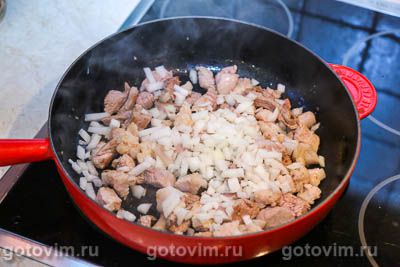 Жареная свинина с кабачками и кукурузой, Шаг 03